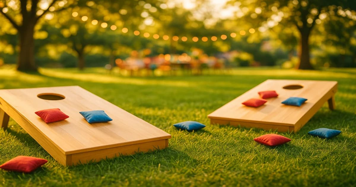 Cornhole Board Wurfspiel Bags