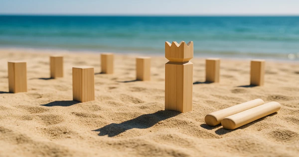 Kubb Spielvarianten Strand Mini Speed